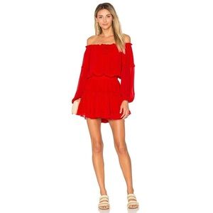 Daria Dress in Crimson